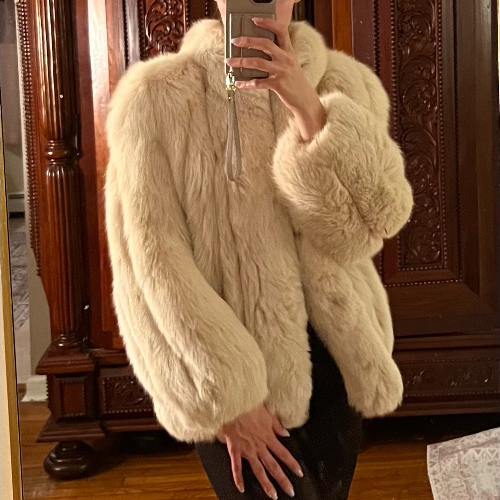 Fox fur coat
